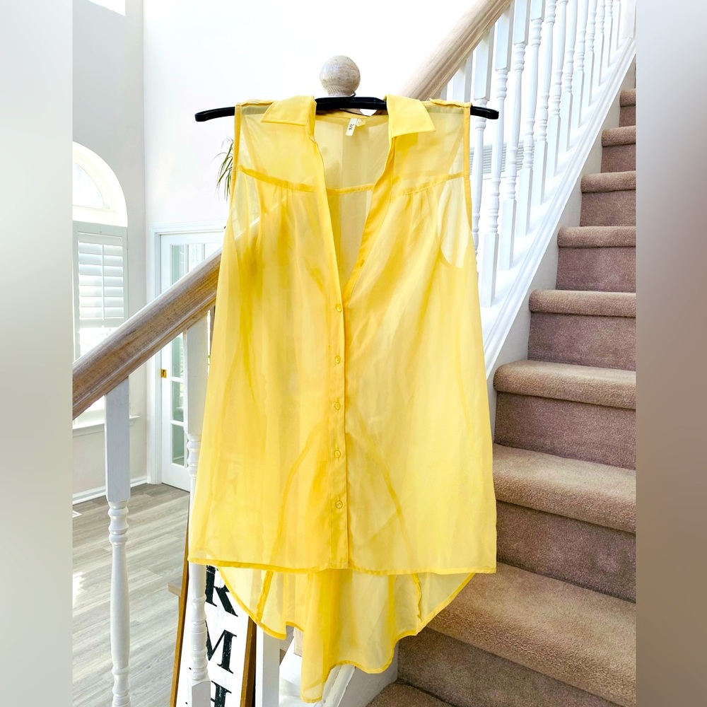 High/Low sheer blouse